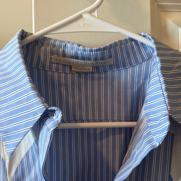 Stella McCartney Blue and White Striped Blouse - Picture 2 of 3